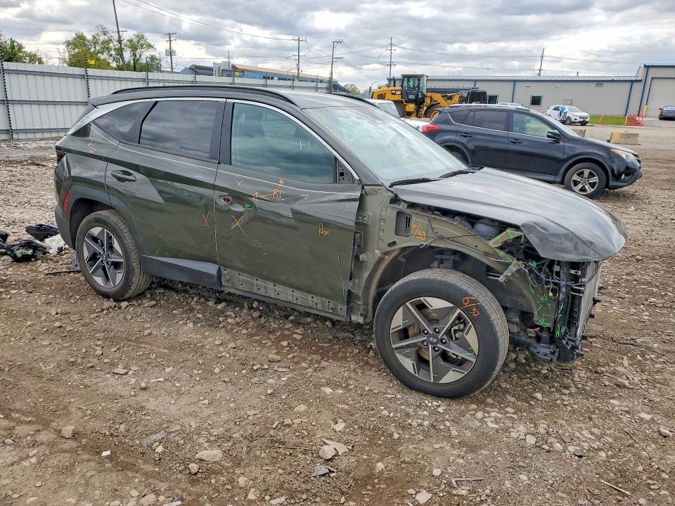 2025 Hyundai Tucson VIN 5NMJBCDE0SH446643 COPART salvage auction — FRONT END, Il - Salvage Certificate, sold $8,000 on 2026-07-29 (photo 4)