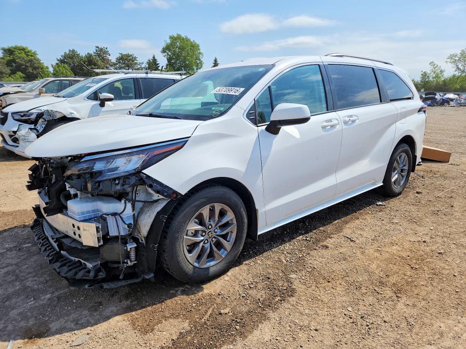 2022 Toyota VIN 5TDKSKFC5NS058559 COPART salvage auction — SIDE, Il - Salvage Certificate, sold $14,800 on 2026-07-07 (photo 1)