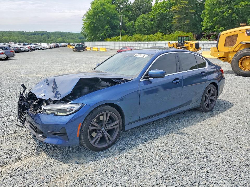 2021 BMW 3er VIN 3MW5R1J01M8B58873 — COPART salvage auction photo