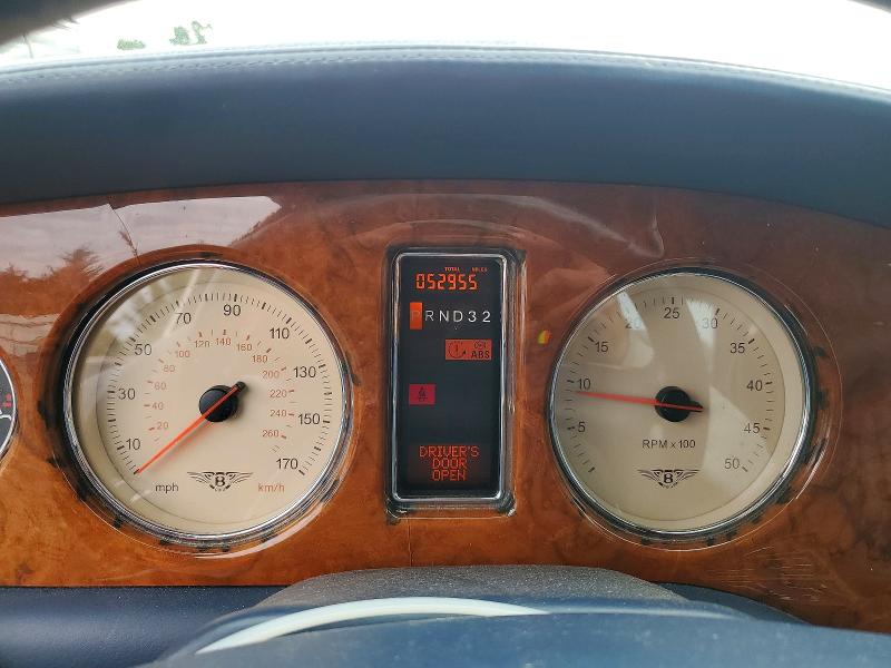 2000 Bentley Arnage VIN SCBLC31E5YCX05308 COPART salvage auction — MECHANICAL, NJ - CERTIFICATE OF TITLE (P), sold $16,950 on 2026-07-27 (photo 9)