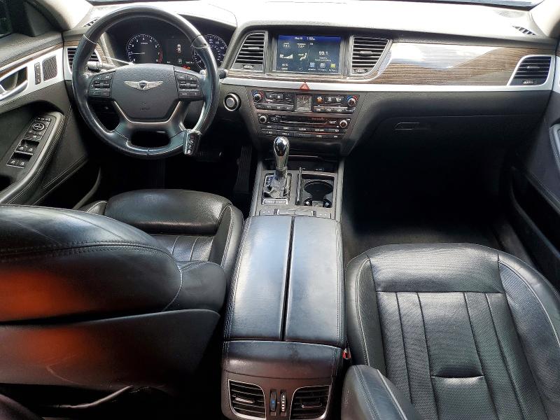 2015 Hyundai Genesis VIN KMHGN4JE7FU040283 COPART salvage auction — REAR END, Fl - Cert Of Ttl-Rebuilt&Slvg Rbld, sold $1,200 on 2026-07-13 (photo 8)