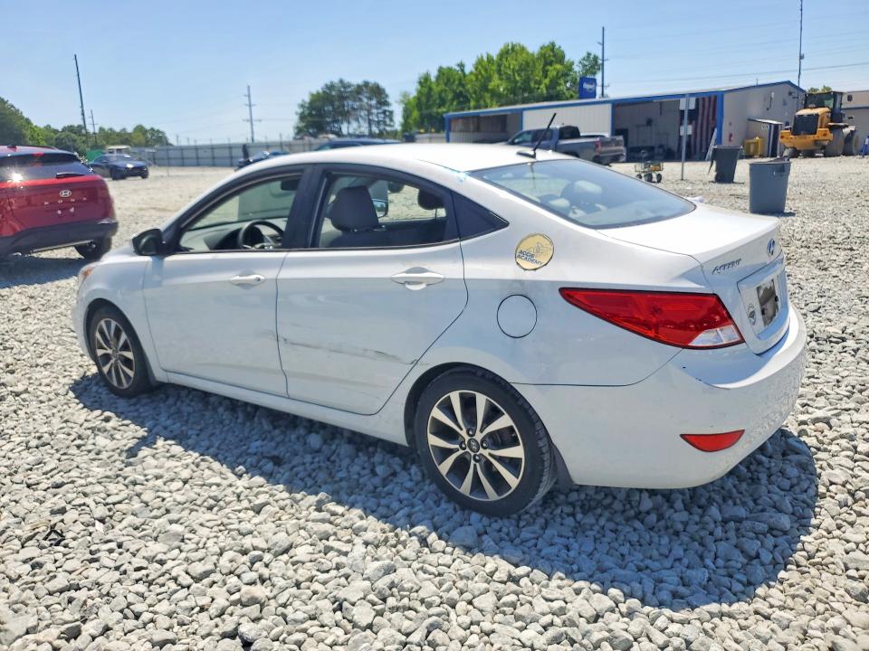 2017 Hyundai Accent VIN KMHCT4AE4HU359714 COPART salvage auction — VANDALISM, Nc - Salvage Certificate Of Title, sold $1,600 on 2026-07-29 (photo 2)