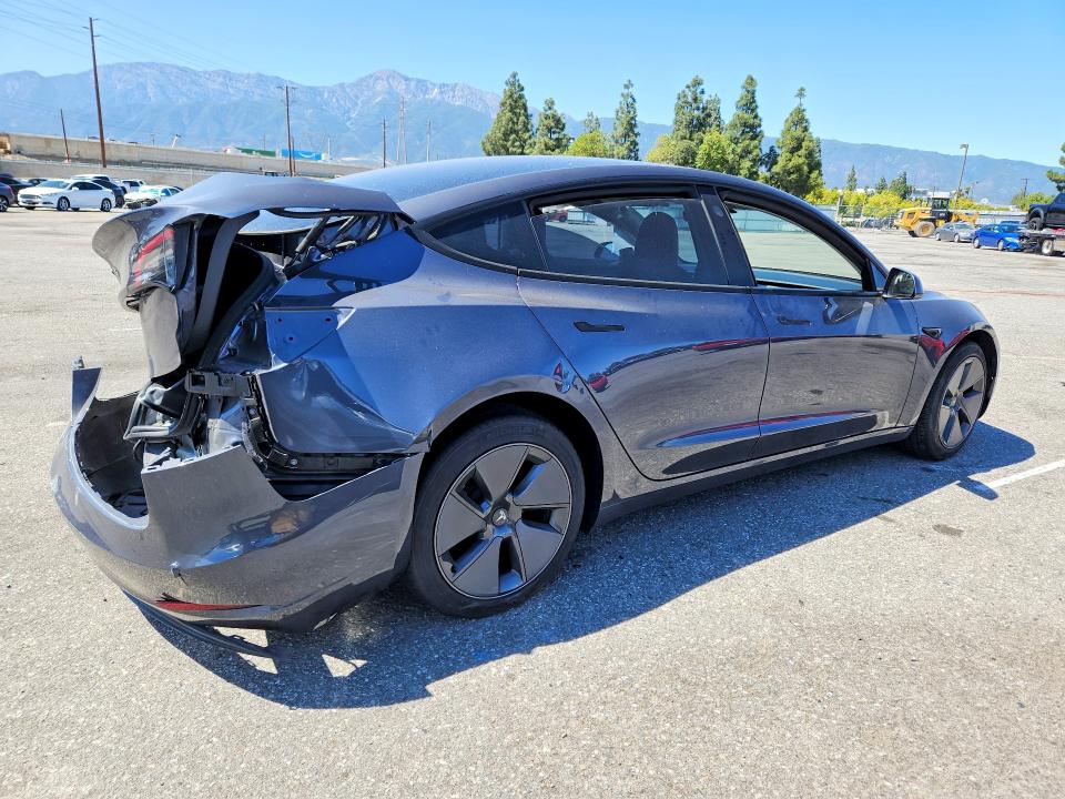 2023 Tesla Model 3 VIN 5YJ3E1EA2PF622262 COPART salvage auction — REAR END, Ca - Salvage Certificate, sold $4,950 on 2026-07-28 (photo 3)