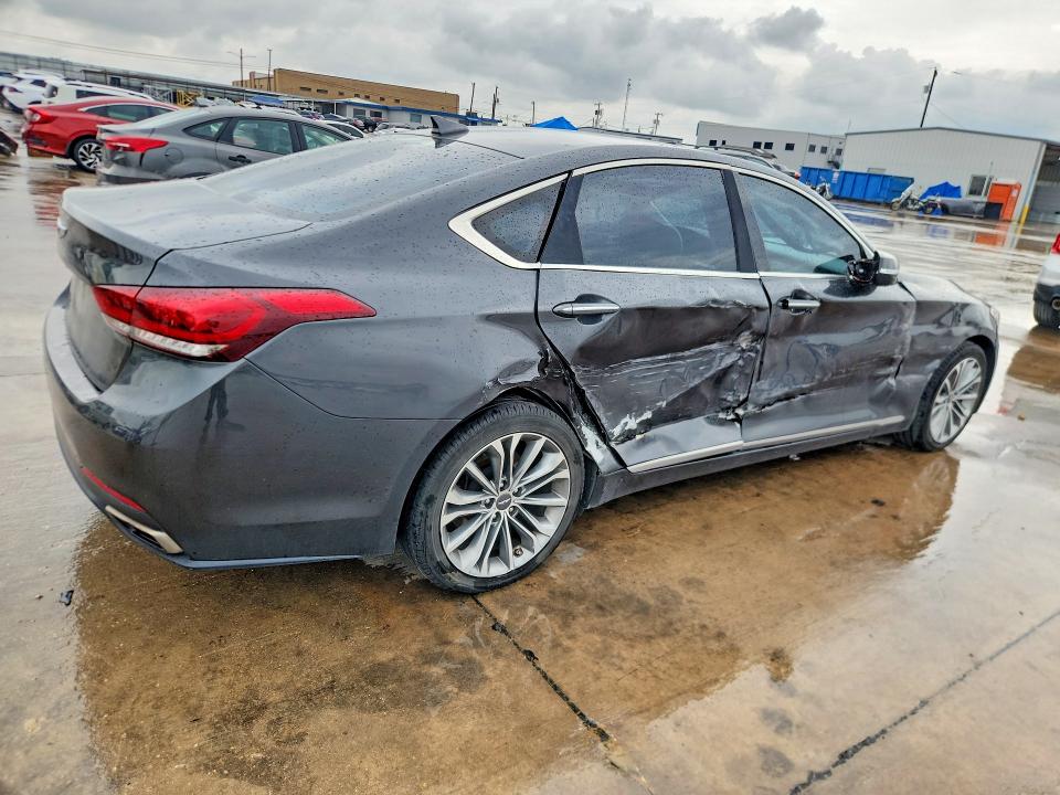 2017 Genesis G80 VIN KMHGN4JE3HU204745 COPART salvage auction — SIDE, Tx - Salvage Vehicle Title, sold $3,100 on 2026-07-16 (photo 3)