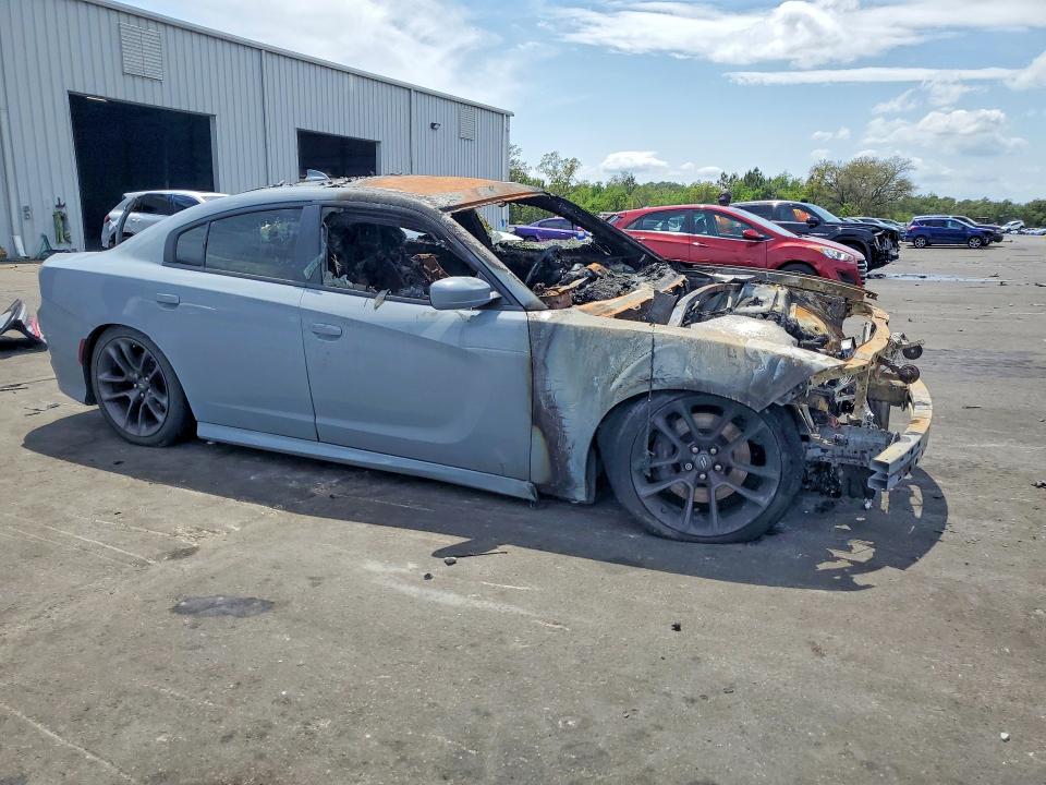2022 Dodge Charger VIN 2C3CDXGJ0NH190088 COPART salvage auction — BURN, Fl - Cert Of Destruct-No Vin Plate, sold $15 on 2026-07-29 (photo 4)