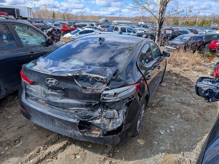 2017 Hyundai Elantra VIN KMHD84LFXHU177222 COPART salvage auction — REAR END, Qc - Gravement Accidente, sold $1,200 on 2026-07-14 (photo 3)