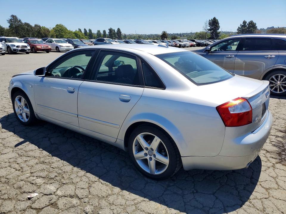 2005 Audi A4 VIN WAUJC68E05A096158 COPART salvage auction — FRONT END, Ca - Salvage Certificate, sold $925 on 2026-07-17 (photo 2)