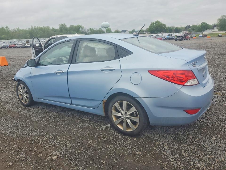 2013 Hyundai Accent VIN KMHCU4AE4DU489550 COPART salvage auction — FRONT END, Nj - Cert Of Title-Salvage, sold $375 on 2026-07-07 (photo 2)