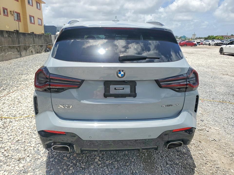 2023 BMW X3 VIN 5UX43DP0XP9N98219 COPART salvage auction — SIDE, Fl - Cert Of Title Slvg Rebuildable, sold $23,200 on 2026-07-07 (photo 6)