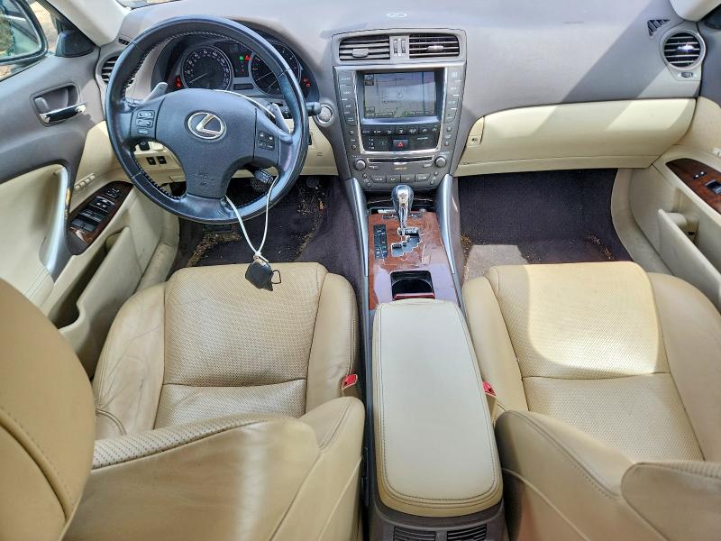 2010 Lexus Is VIN JTHCF5C22A5044297 COPART salvage auction — FRONT END, Il - Salvage Certificate, sold $525 on 2026-07-09 (photo 8)