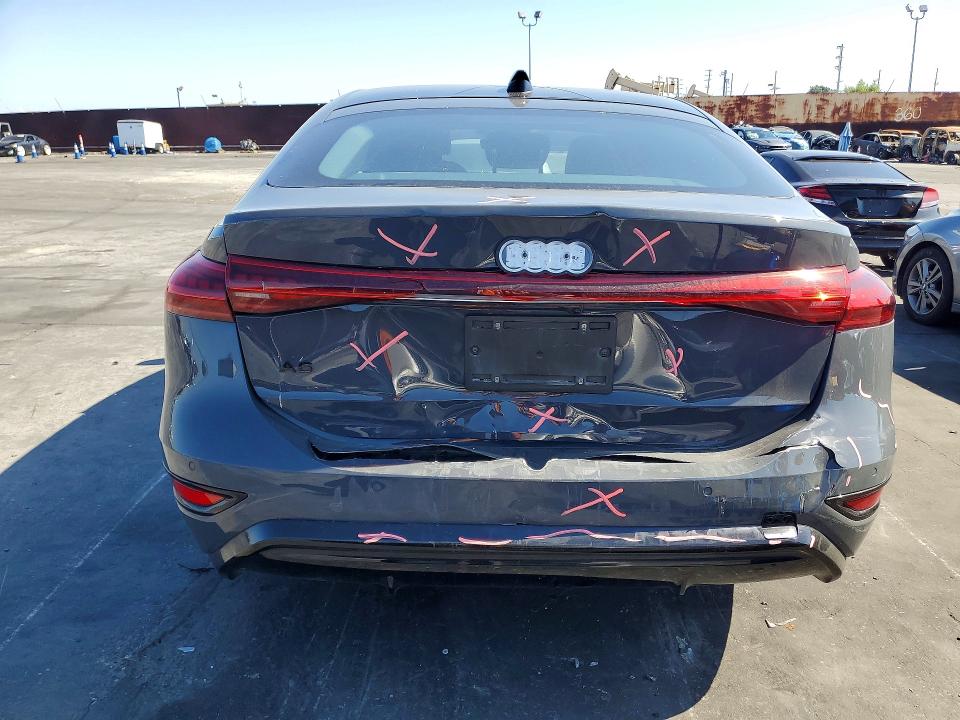 2025 Audi A6 VIN WAU2CAGH1SA014047 COPART salvage auction — REAR END, Ca - Salvage Certificate, sold $24,600 on 2026-07-29 (photo 6)