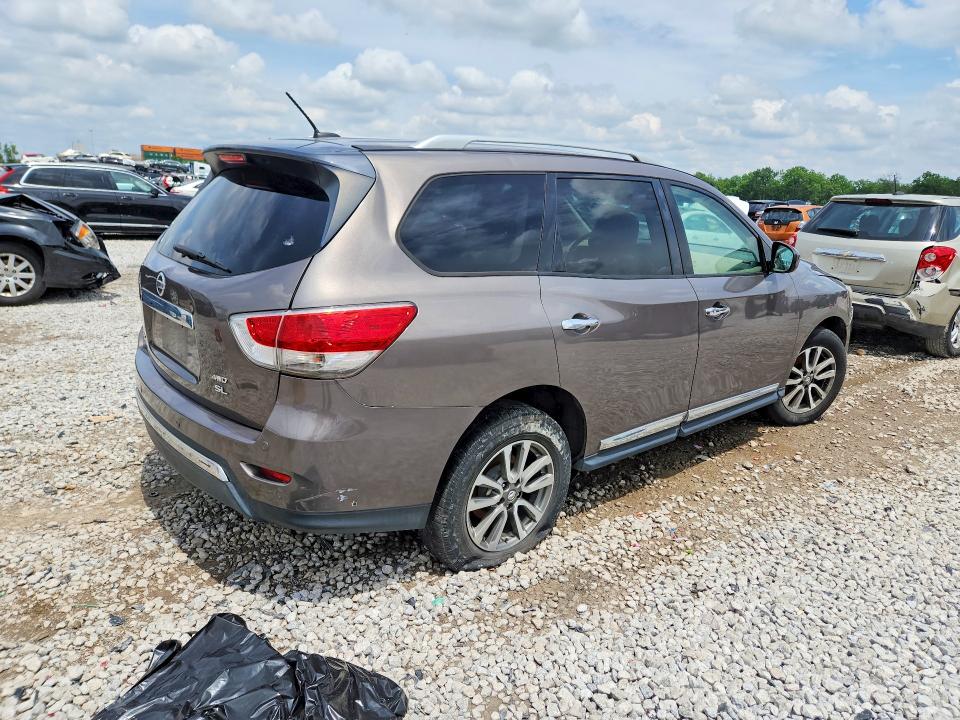 2013 Nissan Pathfinder VIN 5N1AR2MN9DC671288 COPART salvage auction — FRONT END, Oh - Certificate Of Title, sold $500 on 2026-07-02 (photo 3)