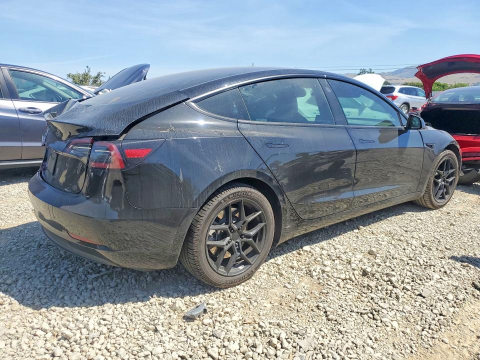 2023 Tesla Model 3 VIN 5YJ3E1EA7PF590263 COPART salvage auction — REAR END, Ca - Salvage Certificate, sold $6,600 on 2026-07-07 (photo 3)