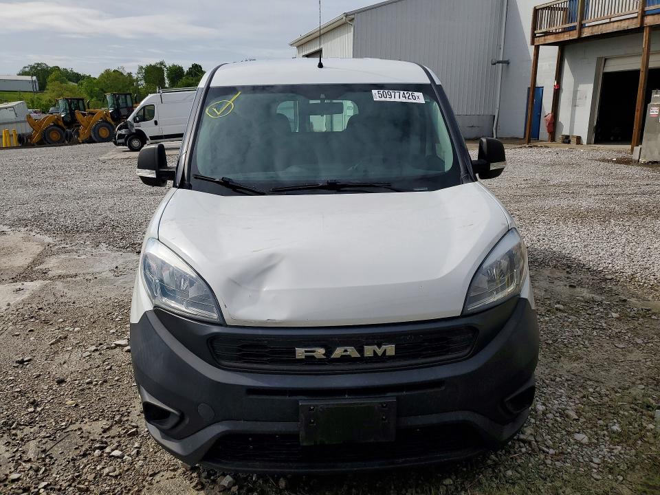 2021 Ram Promaster city VIN ZFBHRFAB1M6T21658 COPART salvage auction — REAR END, Il - Certificate Of Title, sold $4,000 on 2026-07-17 (photo 5)