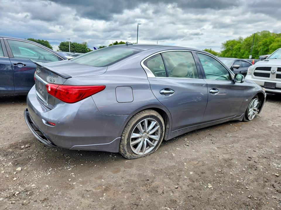2015 Infiniti Q50 VIN JN1BV7AR0FM392983 COPART salvage auction — FRONT END, Ma - Cert Of Title-Salvage, sold $1,800 on 2026-07-02 (photo 3)