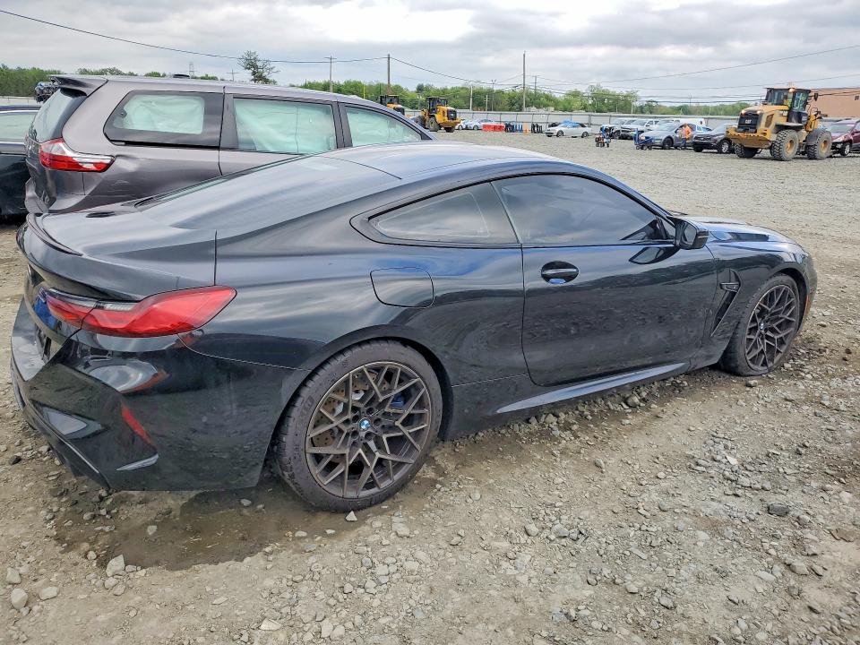 2020 BMW M8 VIN WBSAE0C0XLBM08444 COPART salvage auction — MECHANICAL, Nj - Cert Of Title-Salvage, sold $25,500 on 2026-07-08 (photo 3)