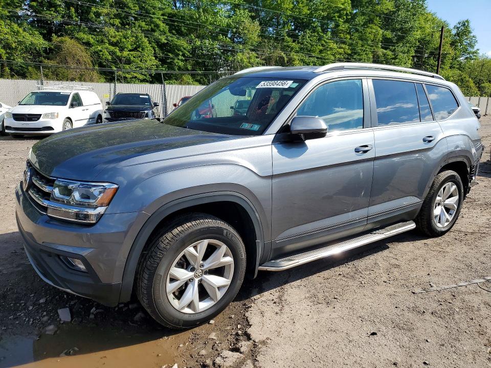 2019 Volk Atlas VIN 1V2UR2CA3KC507899 COPART salvage auction — REAR END, PA - CERTIFICATE OF SALVAGE, sold $6,100 on 2026-07-13 (photo 1)