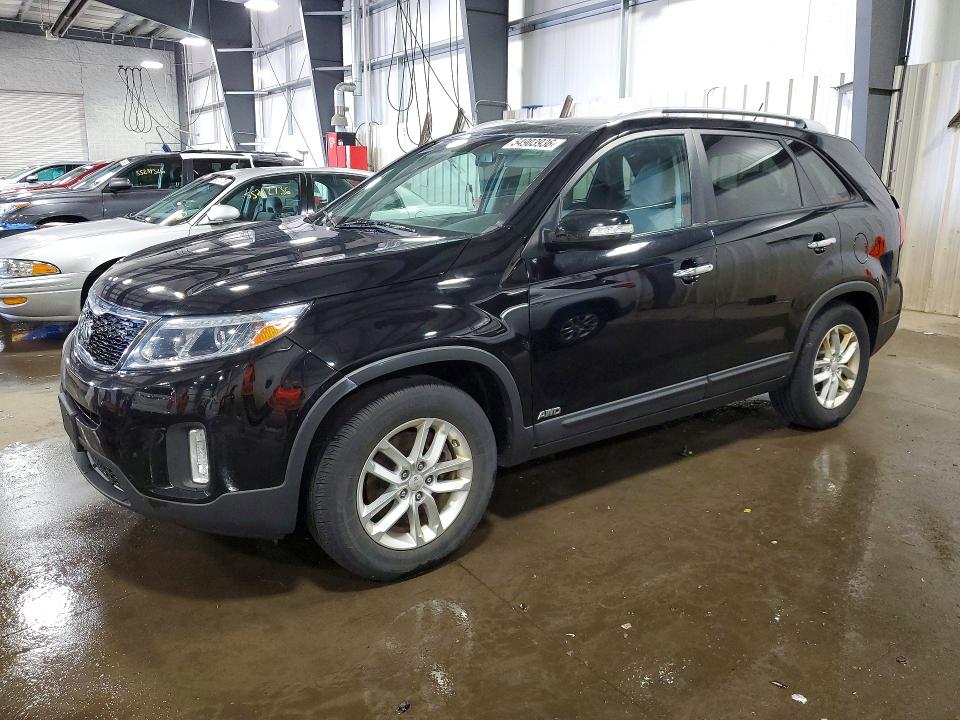 2014 Kia Sorento VIN 5XYKTCA69EG477015 COPART salvage auction — REAR END, Mn - Cert Of Title-Prior Salvage, sold $925 on 2026-07-07 (photo 1)
