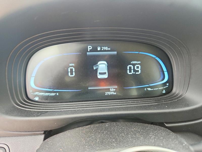 2025 Hyundai Venue VIN KMHRC8A32SU350923 COPART salvage auction — FRONT END, Tx - Salvage Vehicle Title, sold $5,300 on 2026-07-15 (photo 9)
