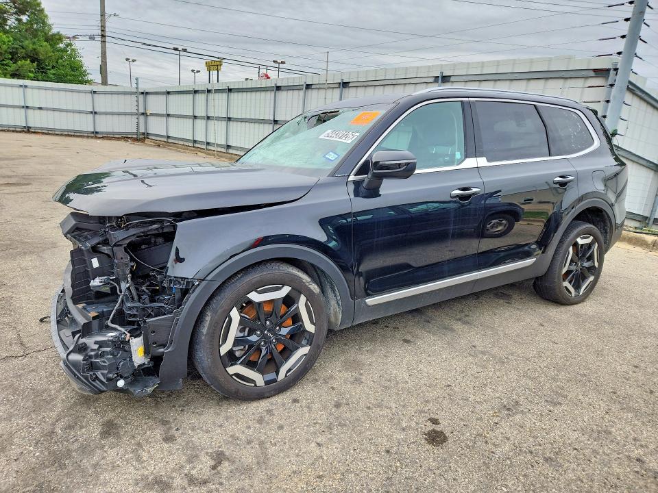 2025 Kia Telluride VIN 5XYP64GC1SG629414 COPART salvage auction — FRONT END, Tx - Nonrepairable Title, sold $6,600 on 2026-07-06 (photo 1)