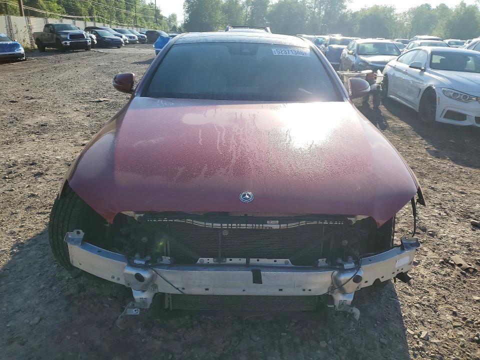 2018 Mercedes-benz E-klasse VIN WDDZF6GB9JA383342 COPART salvage auction — FRONT END, Pa - Certificate Of Salvage, sold $9,500 on 2026-07-22 (photo 5)