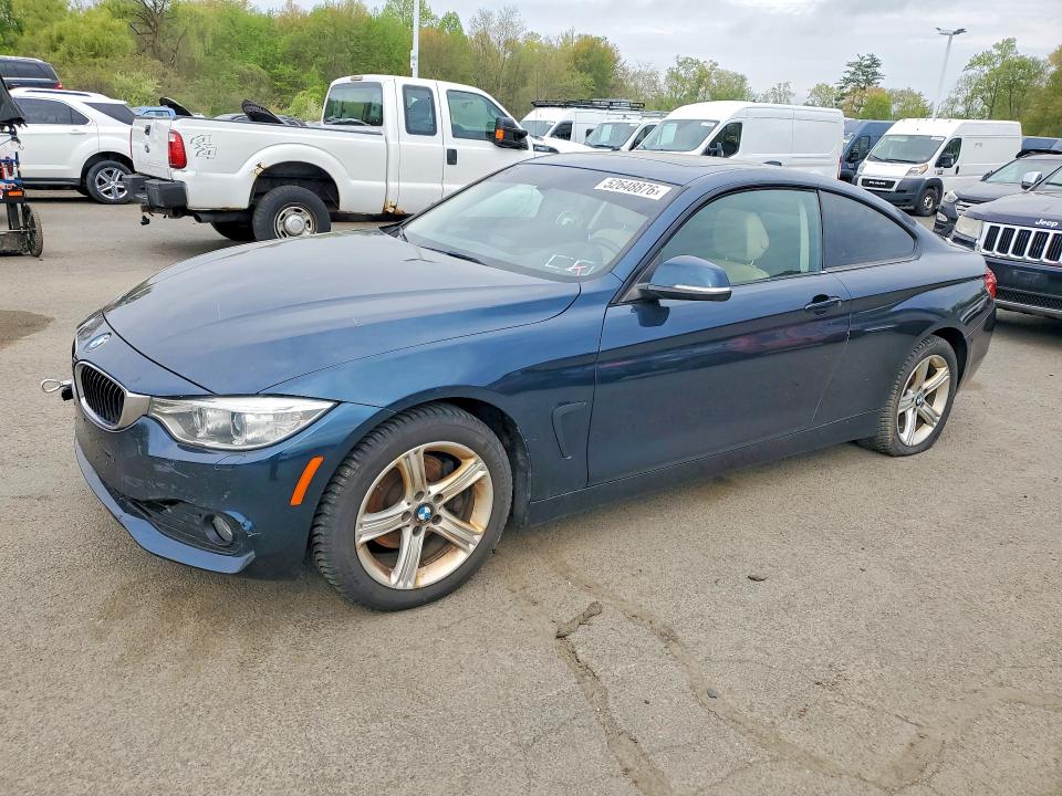 2014 BMW 4 series VIN WBA3N9C52EF722100 COPART salvage auction — MECHANICAL, Wv - Certificate Of Title, sold $3,550 on 2026-07-09 (photo 1)