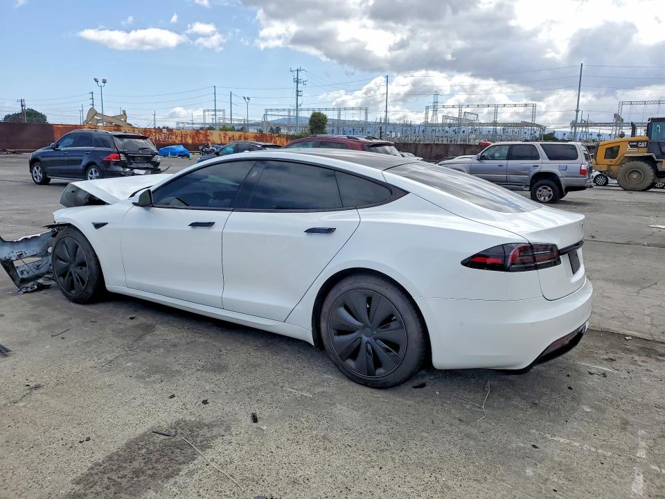 2022 Tesla Model s VIN 5YJSA1E56NF483003 COPART salvage auction — FRONT END, Ca - Salvage Certificate, sold $11,400 on 2026-07-22 (photo 2)