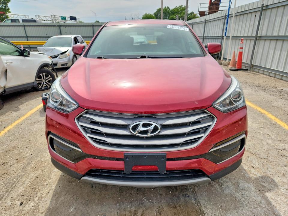 2017 Hyundai Santa fe VIN 5XYZTDLB2HG440293 COPART salvage auction — HAIL, Ks - Cert Of Title-Salvage, sold $4,000 on 2026-07-08 (photo 5)