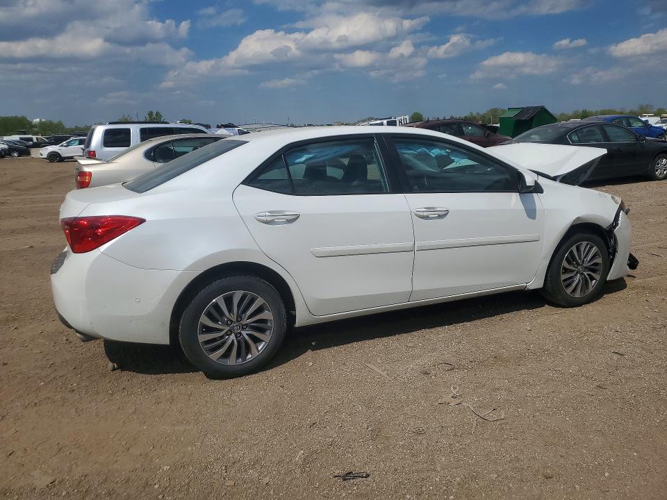 2017 Toyota Corolla VIN 5YFBURHE9HP650688 COPART salvage auction — FRONT END, IL - SALVAGE CERTIFICATE, sold $625 on 2026-07-28 (photo 3)