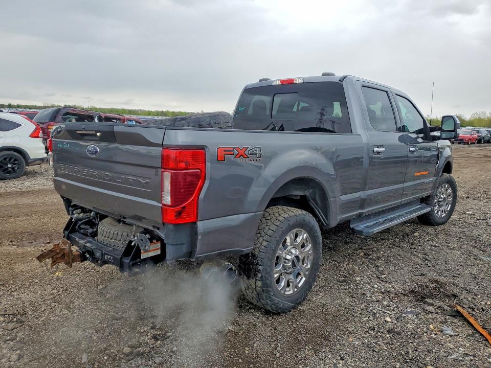 2021 Ford F-250 super duty VIN 1FT7W2BT4MED87452 COPART salvage auction — ALL OVER, Il - Salvage Certificate, sold $15,700 on 2026-07-28 (photo 3)