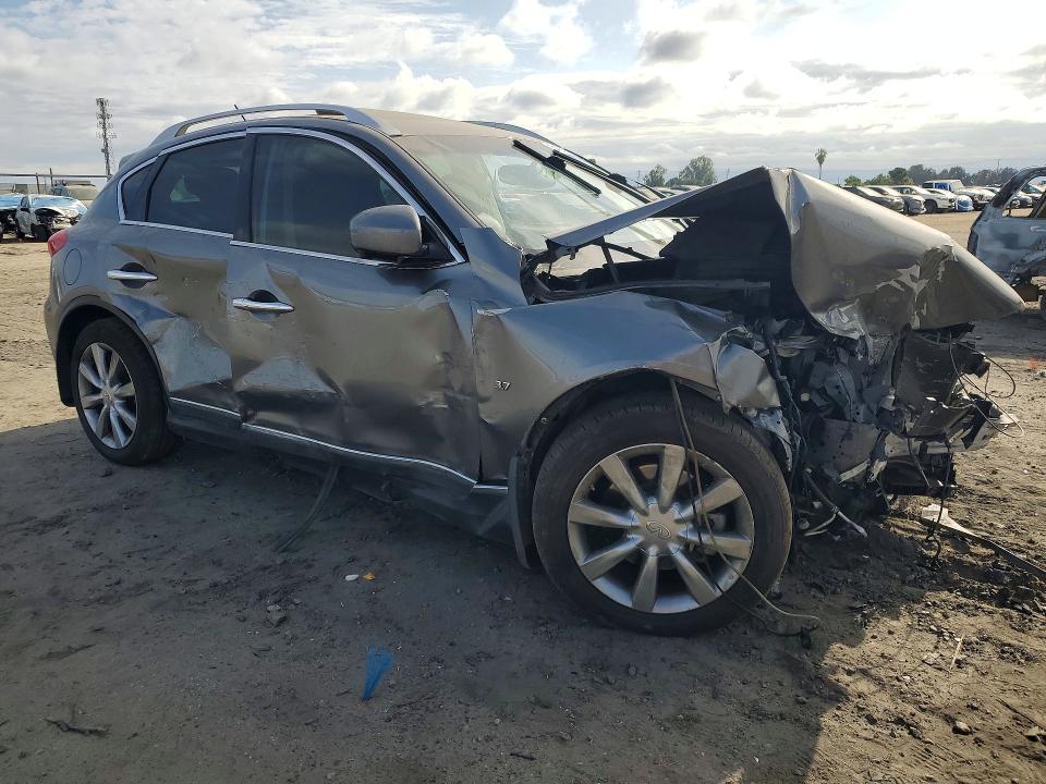 2015 Infiniti Qx50 VIN JN1BJ0HP3FM730450 COPART salvage auction — FRONT END, Ca - Salvage Certificate, sold $600 on 2026-07-23 (photo 4)