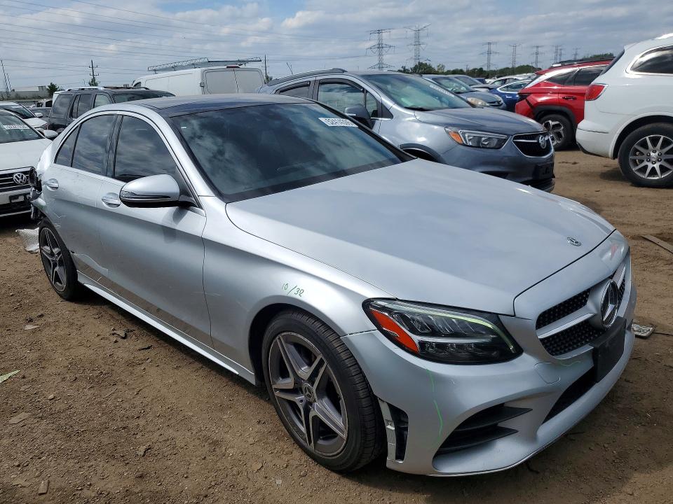 2021 Mercedes-benz C-klasse VIN W1KWF8EB3MR628918 COPART salvage auction — REAR END, Il - Salvage Certificate, sold $8,000 on 2026-07-28 (photo 4)