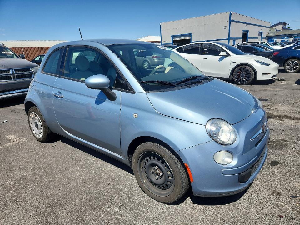 2015 Fiat 500 VIN 3C3CFFAR2FT657538 COPART salvage auction — MECHANICAL, Nv - Certificate Of Title, sold $350 on 2026-08-10 (photo 4)