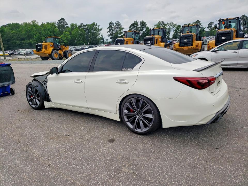 2018 Infiniti Q50 VIN JN1FV7APXJM460277 COPART salvage auction — FRONT END, Nc - Salvage Certificate Of Title, sold $4,300 on 2026-07-23 (photo 2)