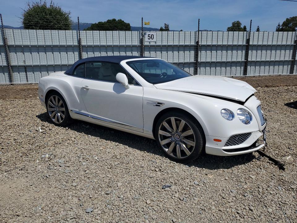 2017 Bentley Continental gt VIN SCBGT3ZAXHC061422 COPART salvage auction — FRONT END, Ca - Salvage Certificate, sold $18,300 on 2026-07-02 (photo 4)