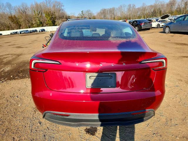 2025 Tesla Model 3 VIN 5YJ3E1EA1SF068267 COPART salvage auction — FRONT END, Md - Cert Of Salvage > 75% Damage, sold $5,500 on 2026-07-24 (photo 6)