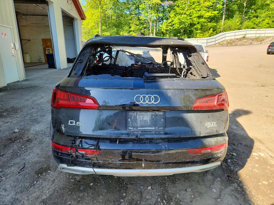 2018 Audi Q5 VIN WA1BNAFY8J2051193 COPART salvage auction — BURN, Vt - Cert Of Title-Parts Only Salva, sold $200 on 2026-07-27 (photo 6)