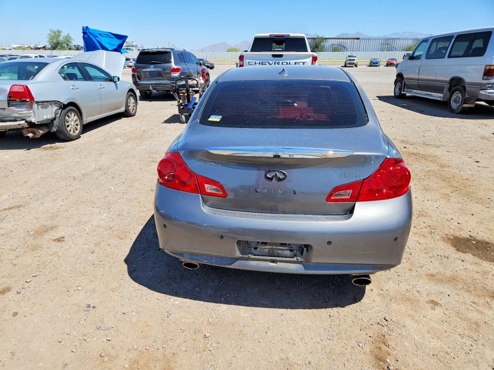 2013 Infiniti G VIN JN1CV6AR0DM752233 COPART salvage auction — FRONT END, AZ - CERT OF TITLE - SALVAGE, sold $1,150 on 2026-07-06 (photo 6)