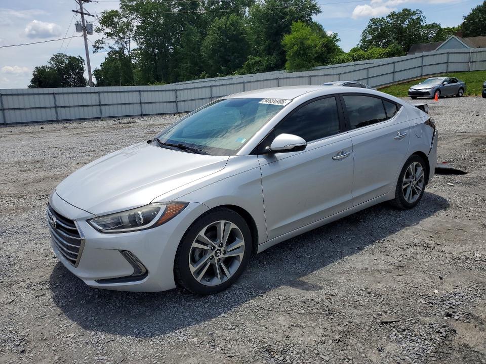 2017 Hyundai Elantra VIN KMHD84LF5HU174633 COPART salvage auction — REAR END, NC - SALVAGE CERTIFICATE OF TITLE, sold $2,250 on 2026-07-15 (photo 1)