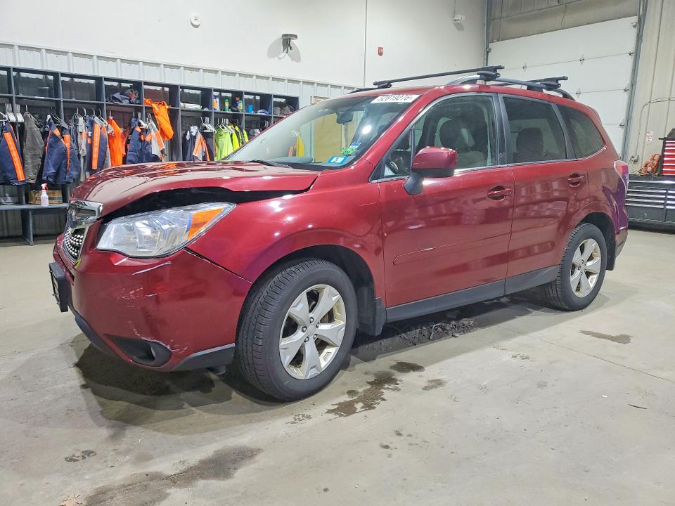 2015 Subaru Forester VIN JF2SJAHC3FH410572 COPART salvage auction — FRONT END, Nh - Cert Of Title-Salvage, sold $90 on 2026-07-23 (photo 1)
