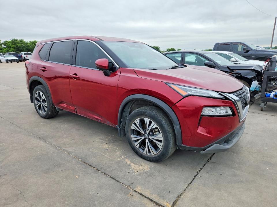 2021 Nissan Rogue VIN JN8AT3BA4MW003574 COPART salvage auction — FRONT END, TX - CERTIFICATE OF TITLE, sold $3,950 on 2026-07-23 (photo 4)