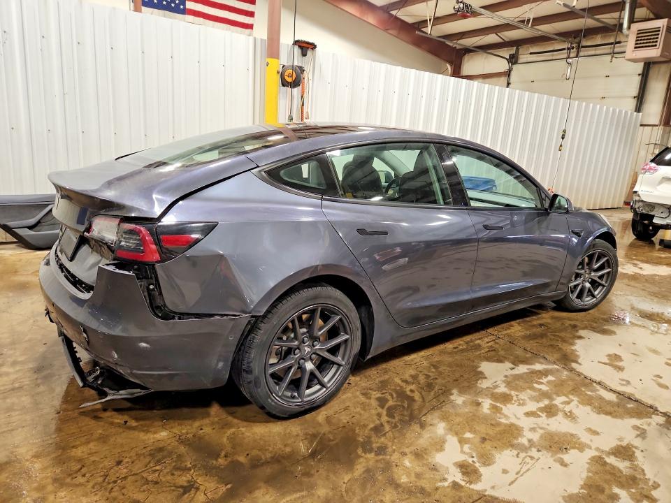2022 Tesla Model 3 VIN 5YJ3E1EA9NF188743 COPART salvage auction — REAR END, Pa - Certificate Of Salvage, sold $5,100 on 2026-07-17 (photo 3)