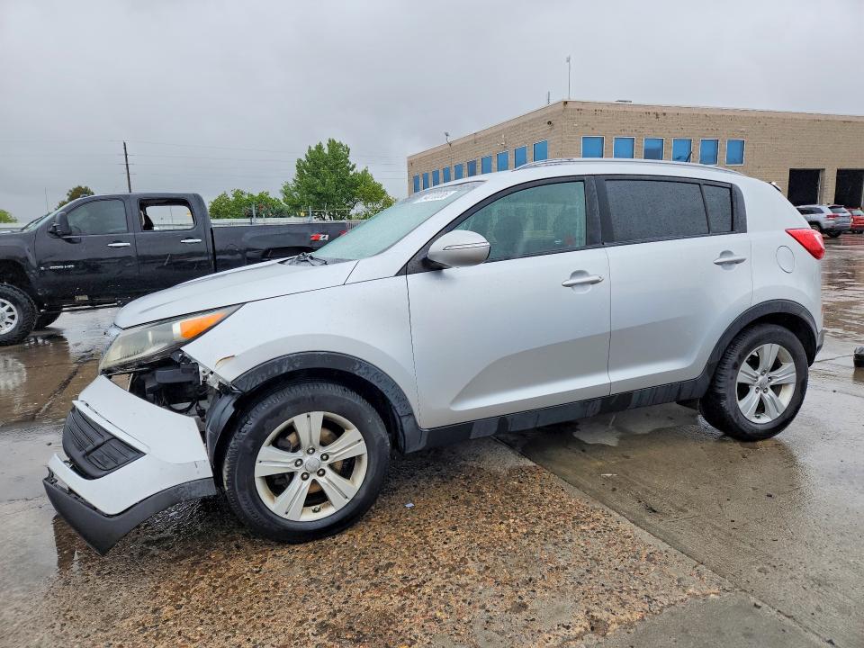 2013 Kia Sportage VIN KNDPB3A28D7430382 COPART salvage auction — FRONT END, Co - Public - Salvage Title, sold $300 on 2026-07-27 (photo 1)