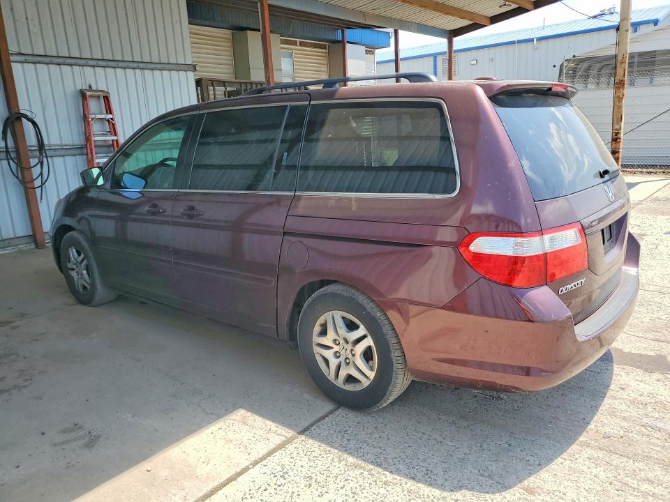 2007 Honda Odyssey VIN 5FNRL38767B111407 COPART salvage auction — FRONT END, In - Certificate Of Title, sold $500 on 2026-07-19 (photo 2)