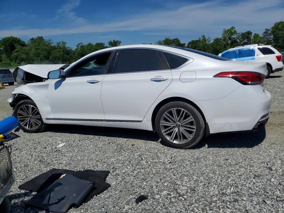 2018 Genesis G80 VIN KMHGN4JE4JU226470 COPART salvage auction — FRONT END, Sc - Cert Of Title-Salvage, sold $200 on 2026-07-13 (photo 2)