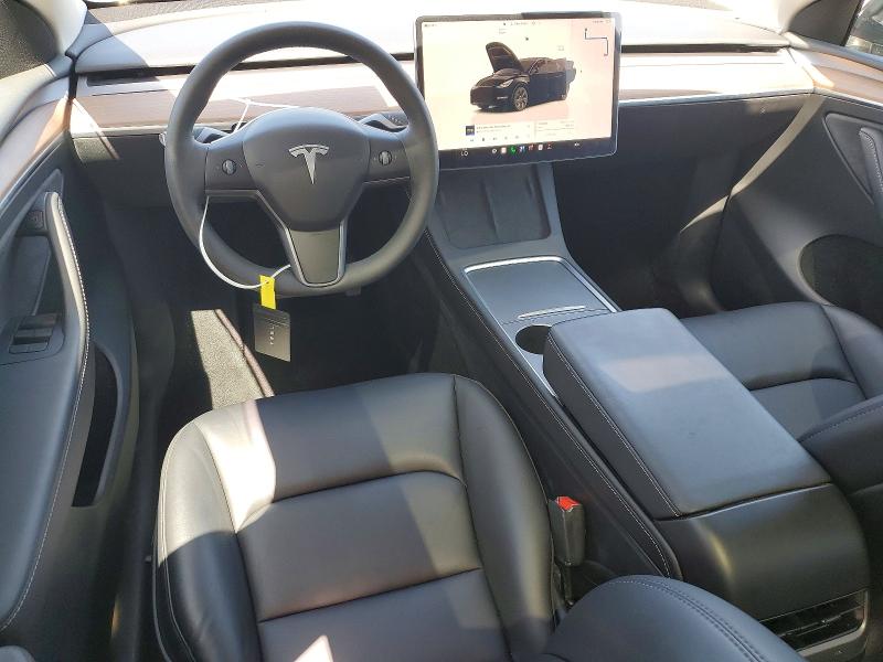 2024 Tesla Model y VIN 7SAYGDED5RF115258 COPART salvage auction — REAR END, Ca - Salvage Certificate, sold $15,000 on 2026-07-24 (photo 8)