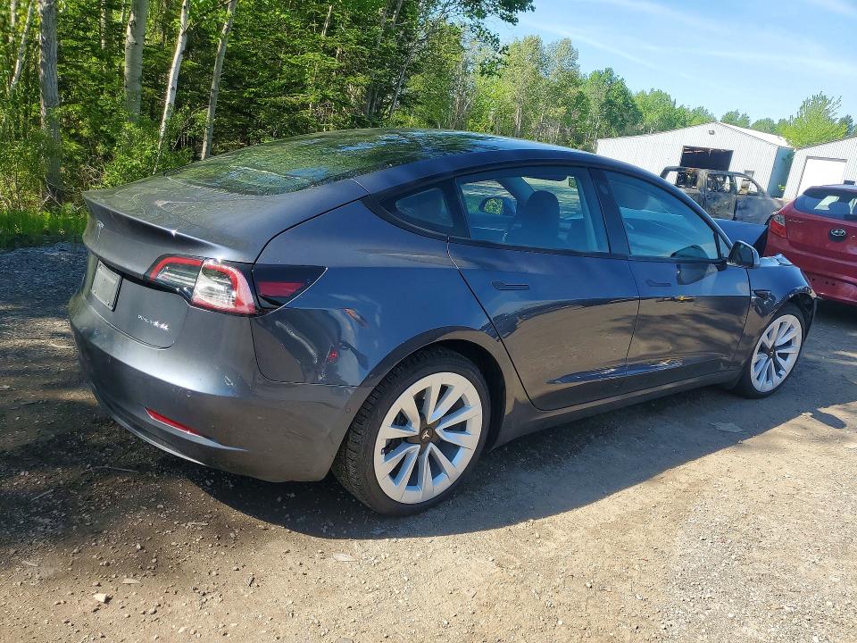 2021 Tesla Model 3 VIN 5YJ3E1EB0MF060107 COPART salvage auction — FRONT END, On - Permit Salvage, sold $8,600 on 2026-07-16 (photo 3)