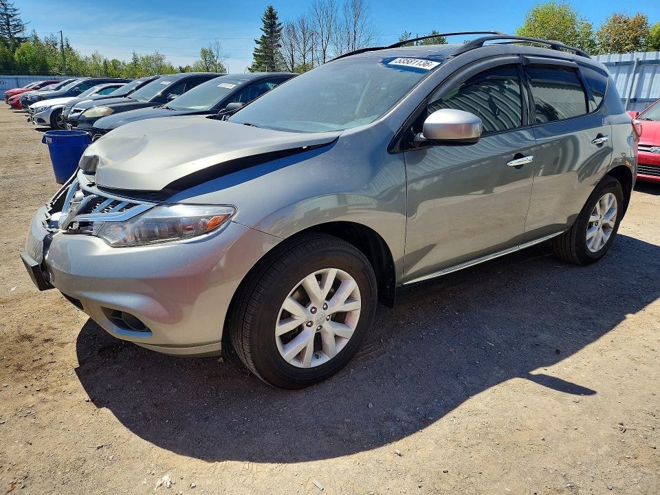 2011 Nissan Murano VIN JN8AZ1MW7BW179091 COPART salvage auction — FRONT END, On - Permit Salvage, sold $275 on 2026-07-28 (photo 1)