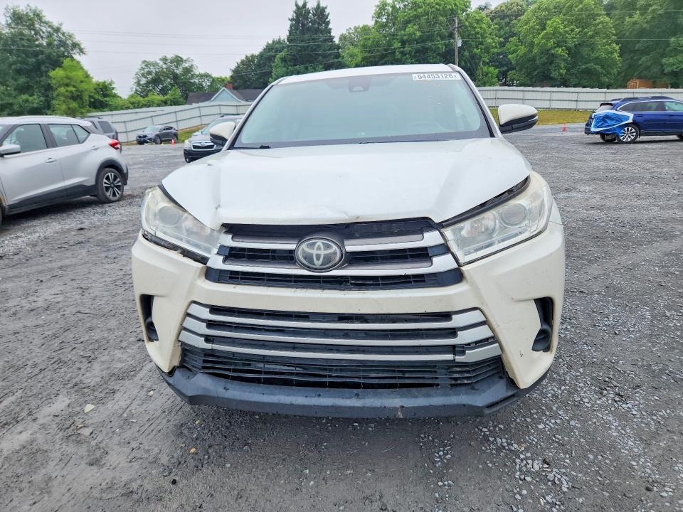 2017 Toyota Highlander VIN 5TDZZRFH9HS193949 COPART salvage auction — FRONT END, NC - SALVAGE CERTIFICATE OF TITLE, sold $175 on 2026-07-29 (photo 5)