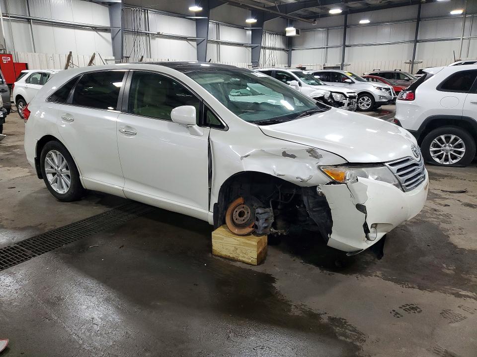 2011 Toyota Venza VIN 4T3ZA3BBXBU046437 COPART salvage auction — FRONT END, Mn - Cert Of Title-Prior Salvage, sold $2,000 on 2026-07-09 (photo 4)